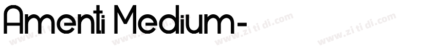 Amenti Medium字体转换